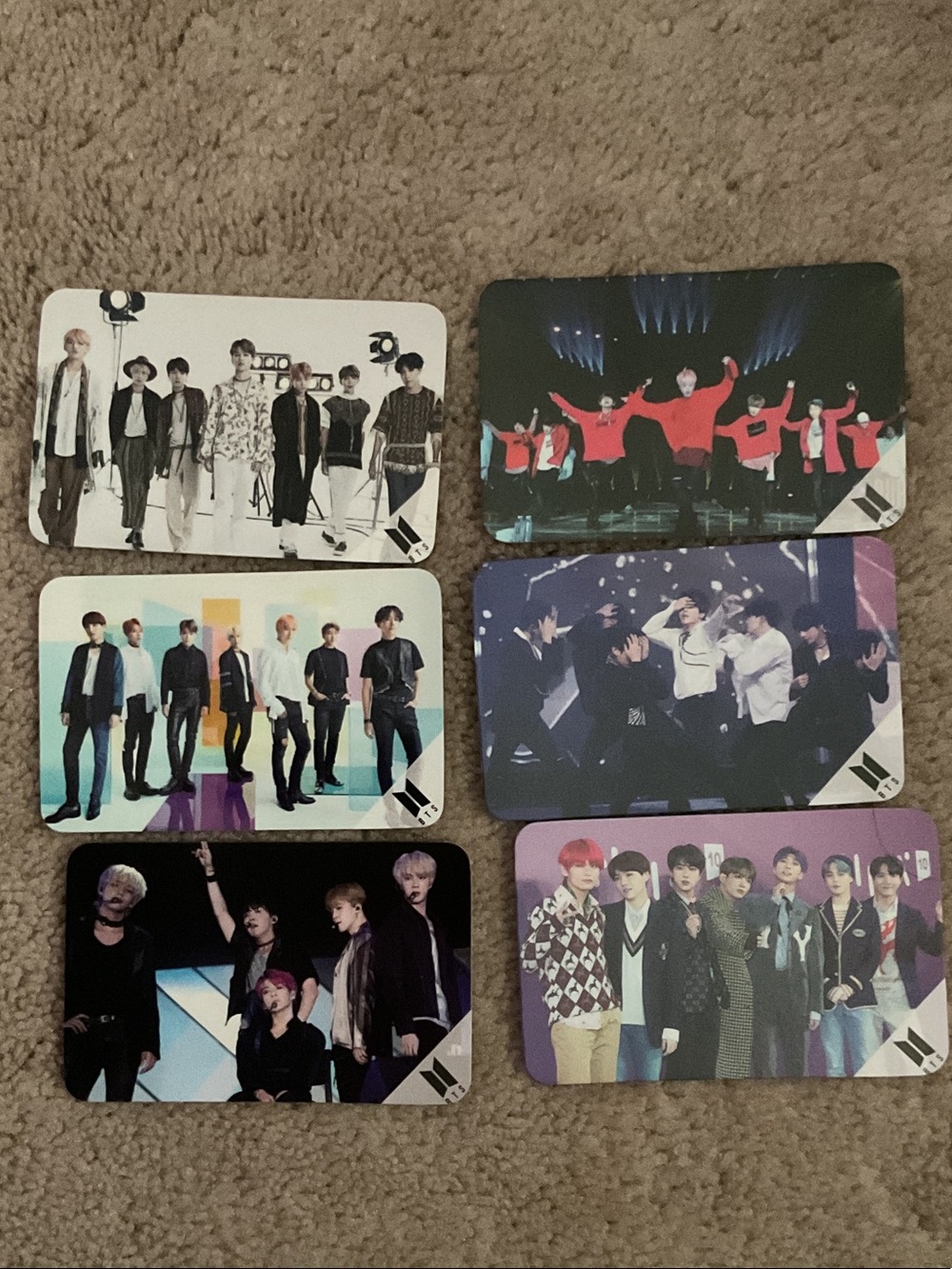 BTS PHOTOCARDS 6 PACK